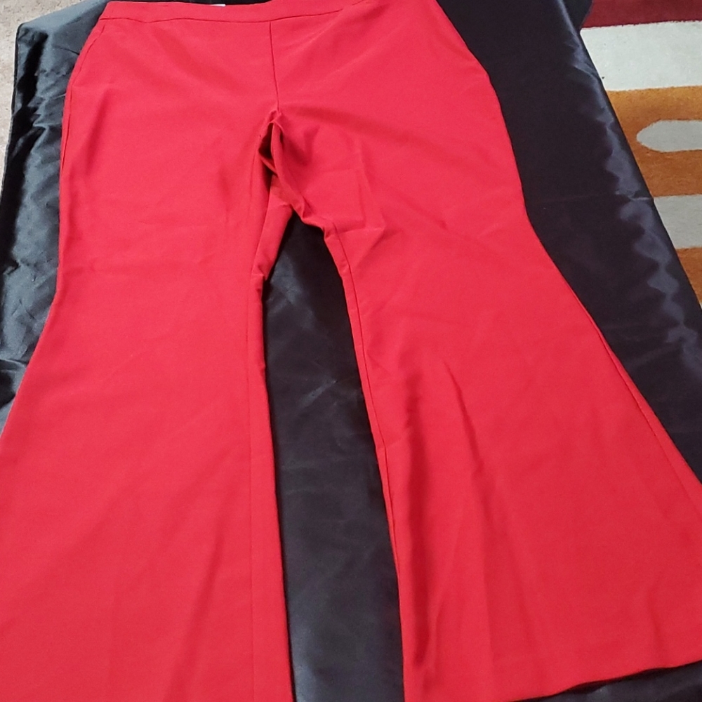 NWT Red Wide Leg INC pants